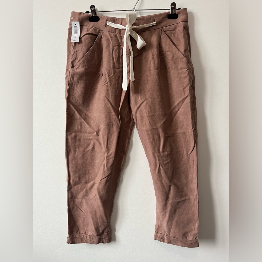 Aritzia Wilfred Allant nutmeg cropped pant